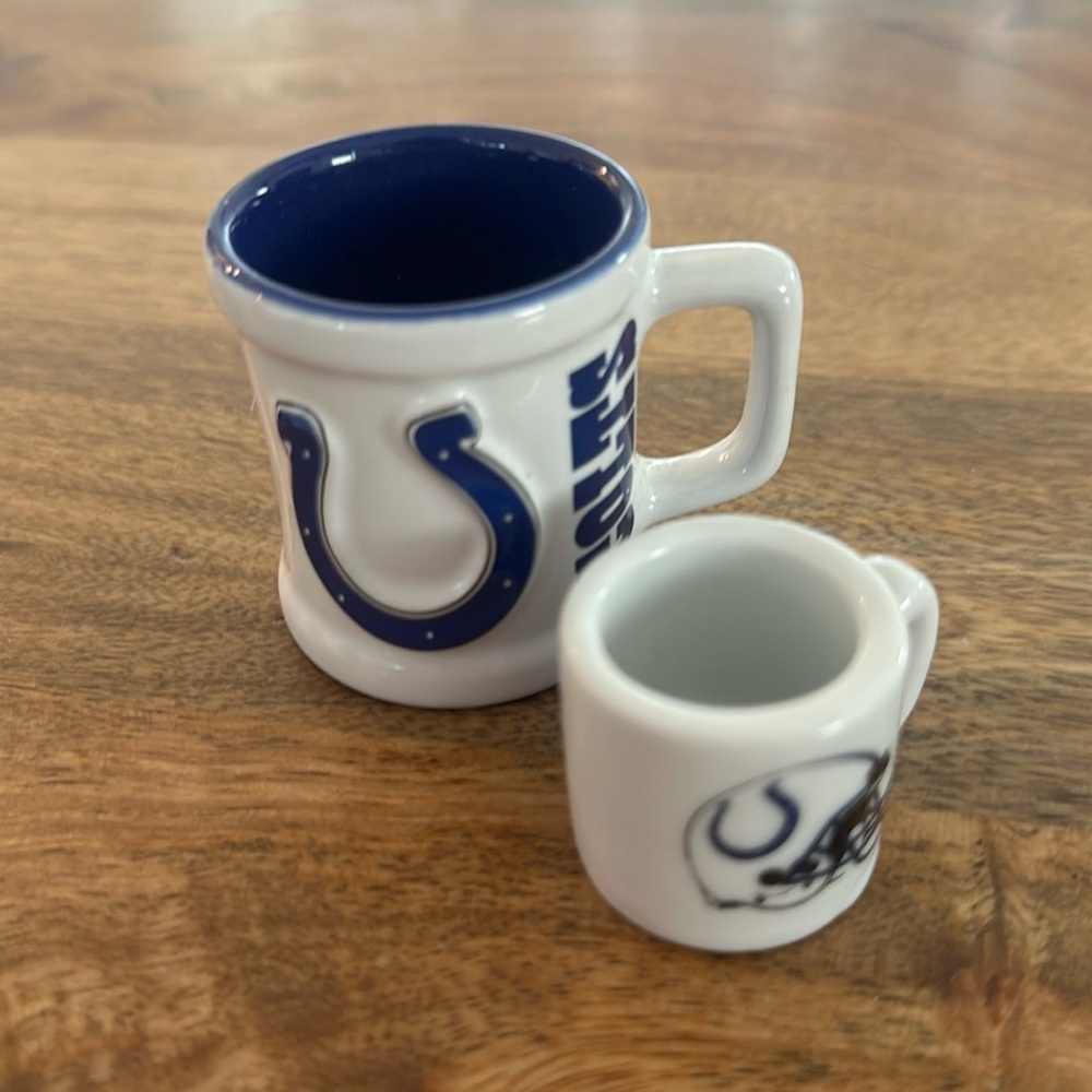 Indianapolis Colts NFL mini coffee mugs